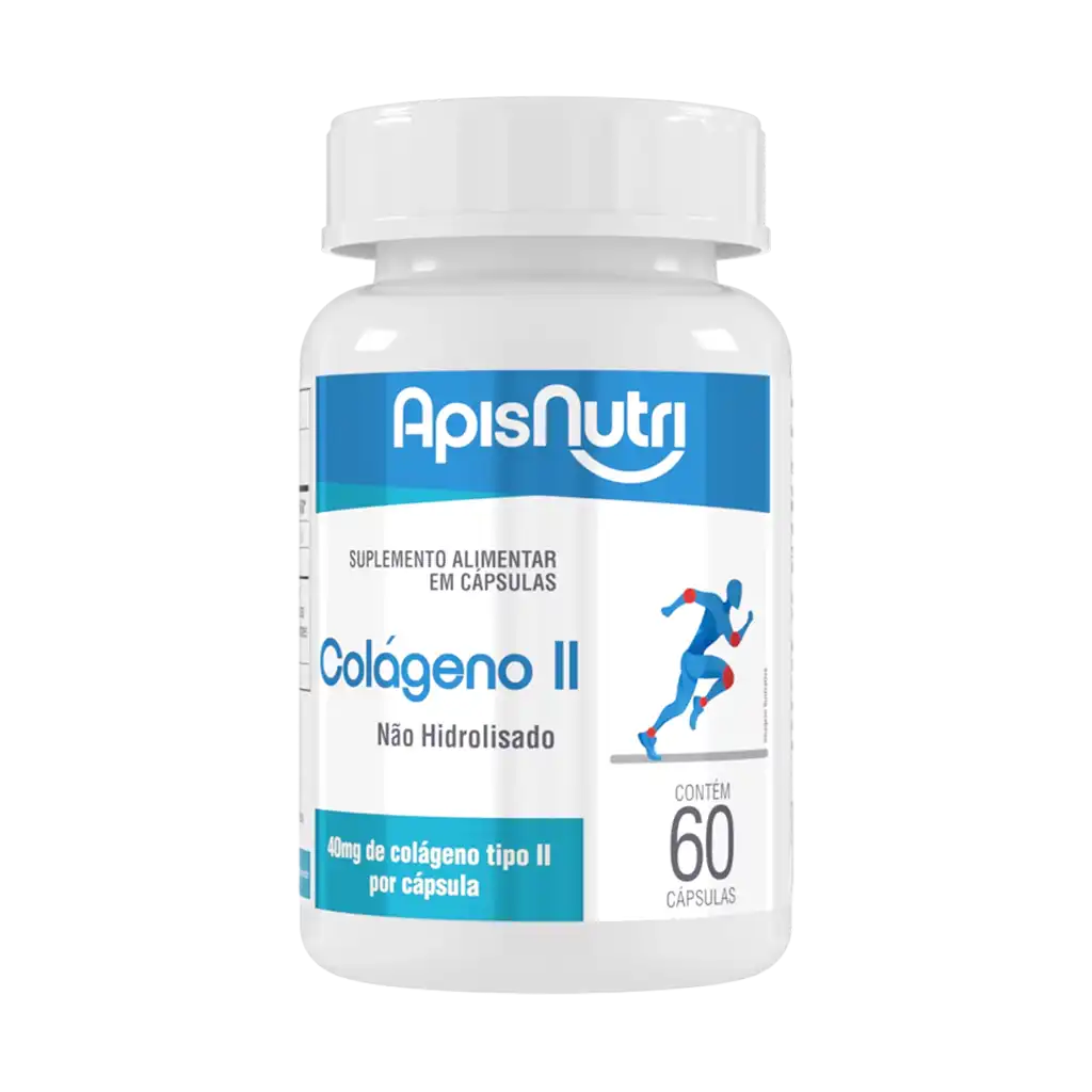 Colágeno Tipo II 60 caps 300mg - Apisnutri