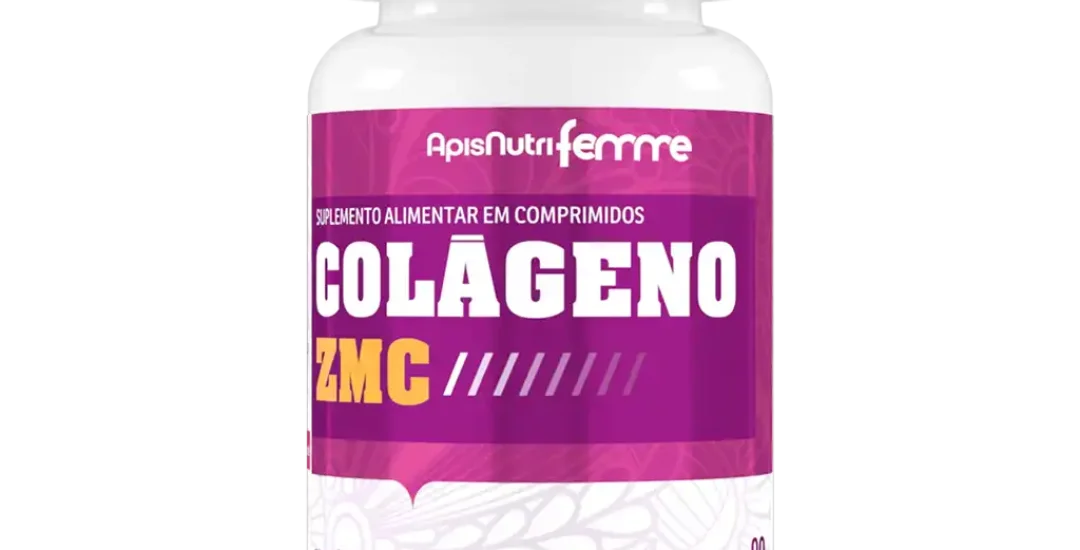 Colágeno Zmc 1200mg 90 Comprimidos - Apisnutri