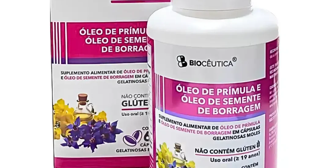 Óleo de Prímula e Óleo de Semente de Borragem 60 caps - Bio Cêutica