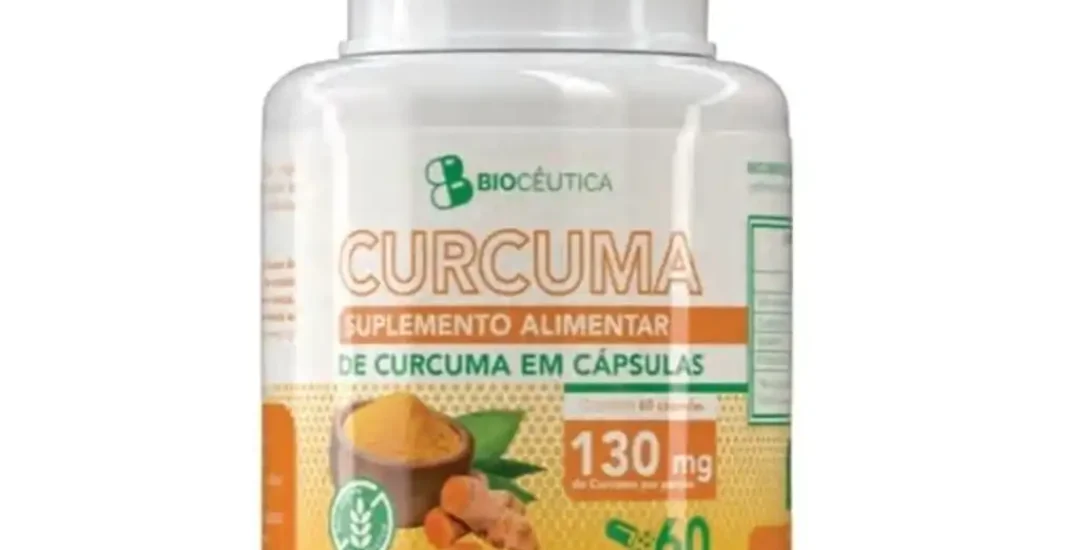 Suplemento Alimentar de Cúrcuma 60 Caps. 130mg - BioCêutica