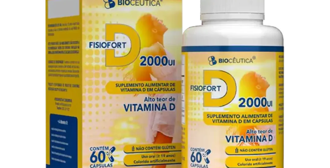 Suplemento Alimentar de Vitamina D Fisiofort 2000UI 60 Caps - BioCêutica