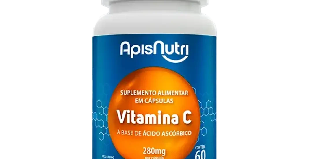 Suplemento De Vitamina C Ácido Ascórbico 60 Caps 280mg - Apisnutri